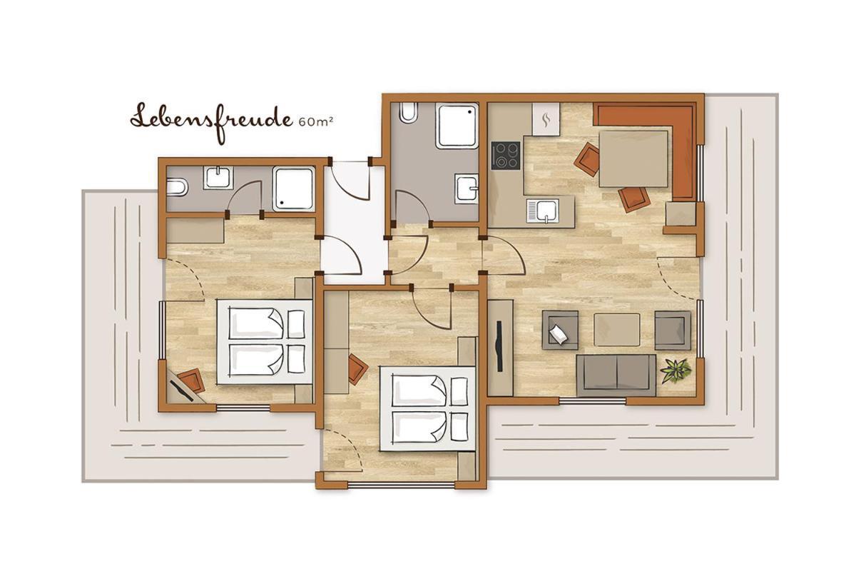 Bio-Holzhaus Und Landhaus Heimat Apartment Ramsau am Dachstein Luaran gambar